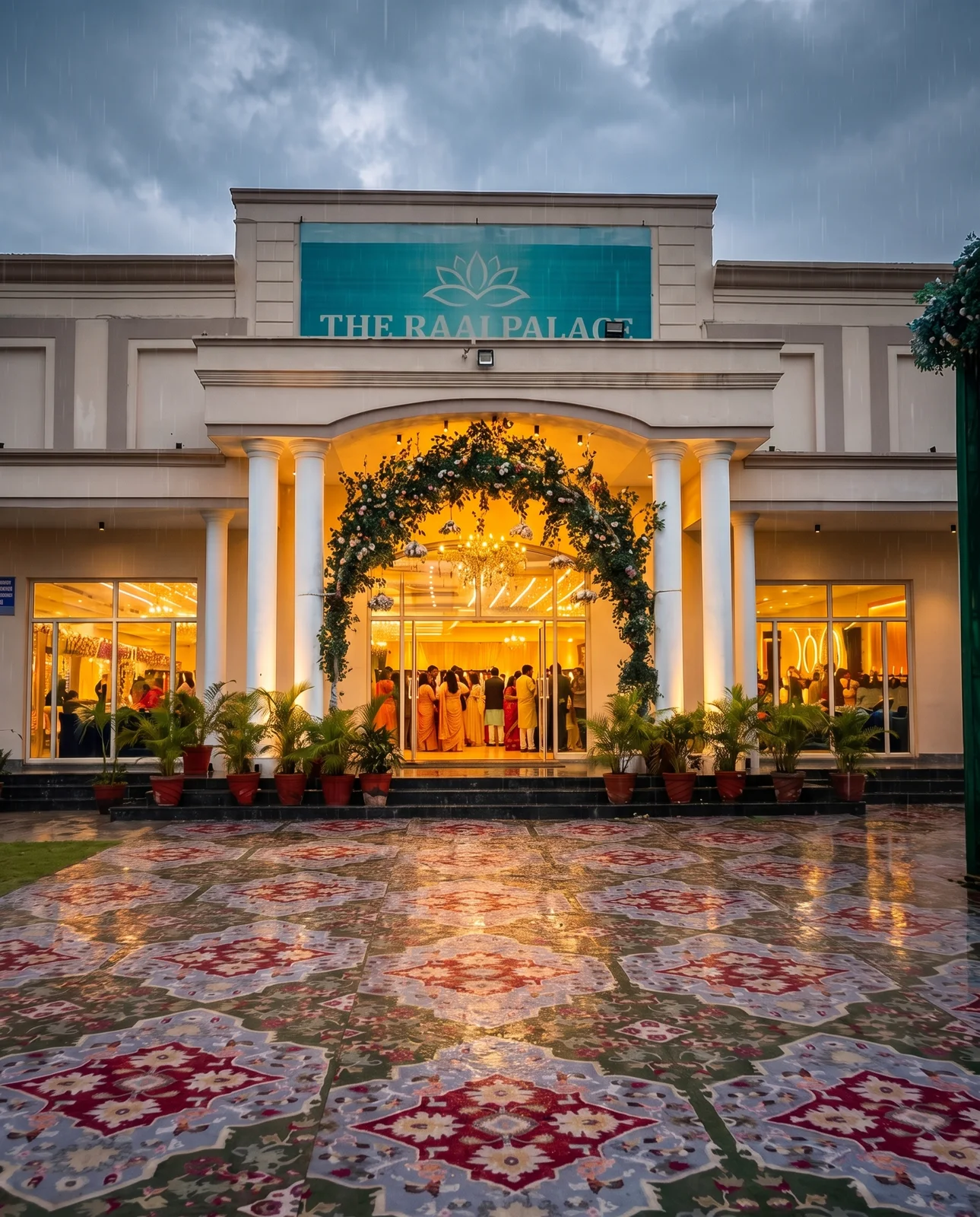 The Raaj Palace venue celebration setup